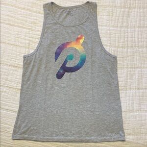 Peloton Gray Tank with Vibrant Logo